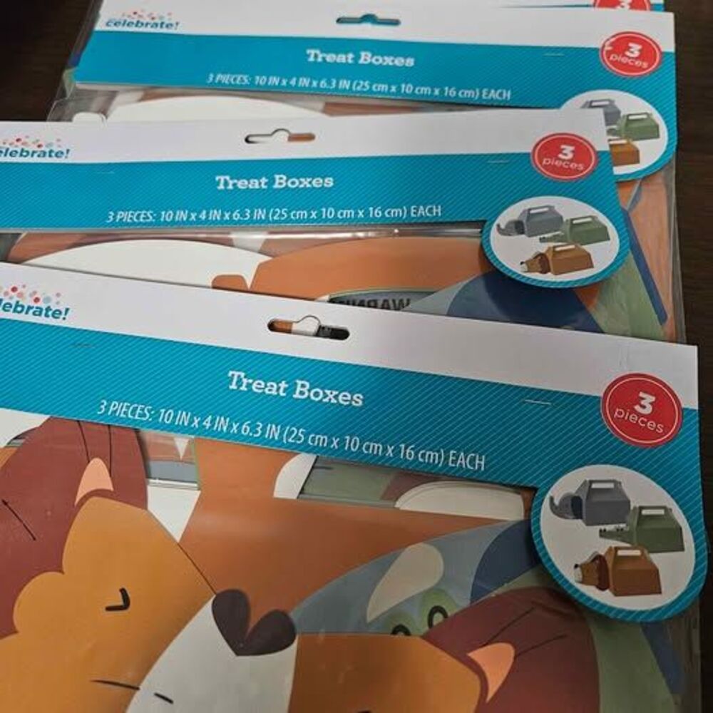 Animal Treat Boxes 7 Packs – Lion Alligator Elephant Way to Celebrate